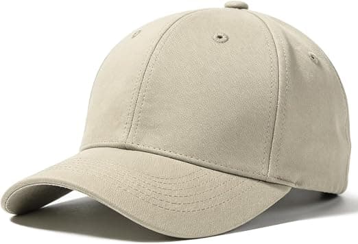 Stack of matching branded caps ready for dispatch