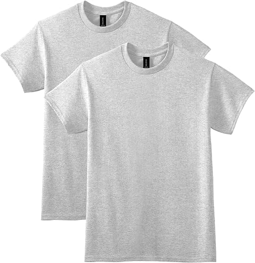 Sample gym t-shirt with printed logo laid out for inspection