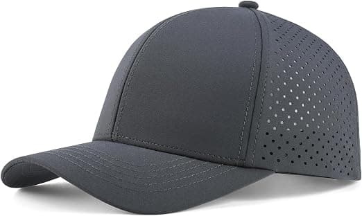 Single sample cap with embroidered brand mark on the front