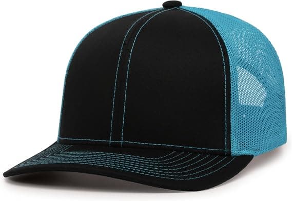 Low profile unstructured cap with a curved brim on a plain background