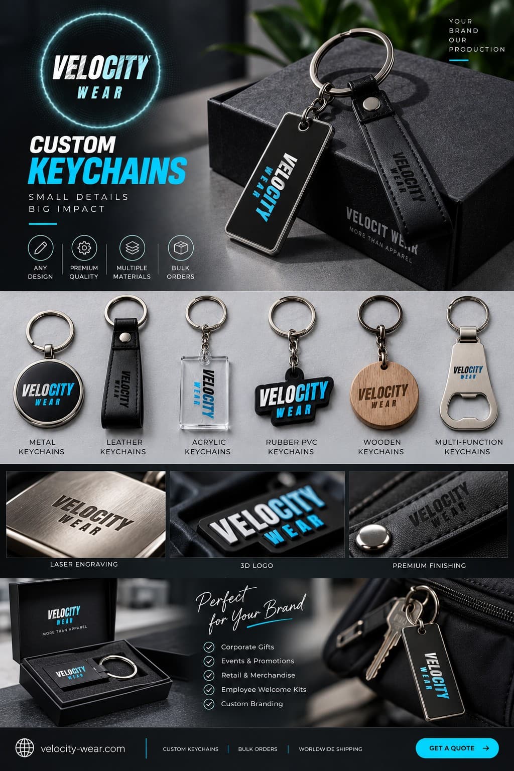 Custom Keychains — custom apparel example 1