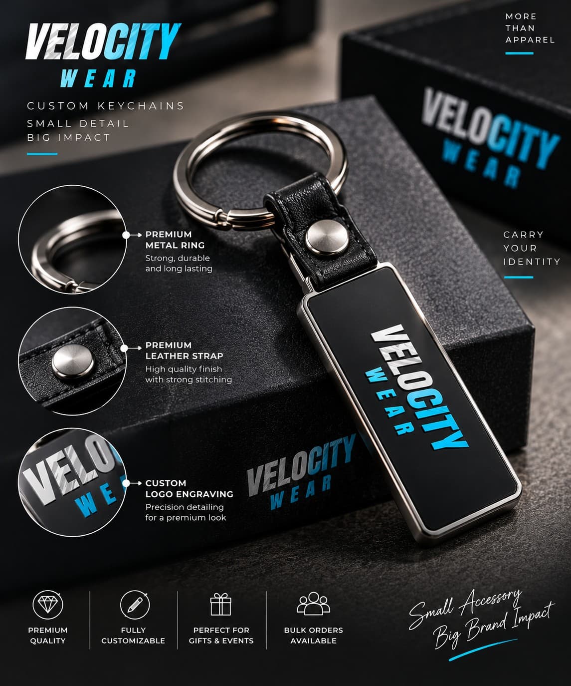 Custom Keychains — custom apparel example 2