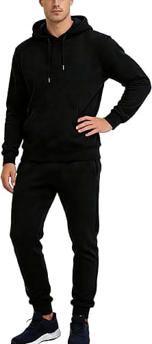Custom tracksuit set with chest logo and matching jogger