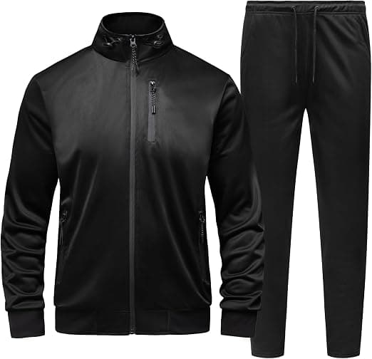 Custom tracksuit set with embroidered chest badge
