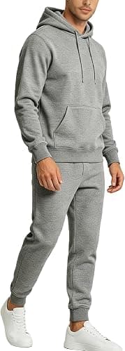 Branded tracksuit set photographed to show stitching and print detail