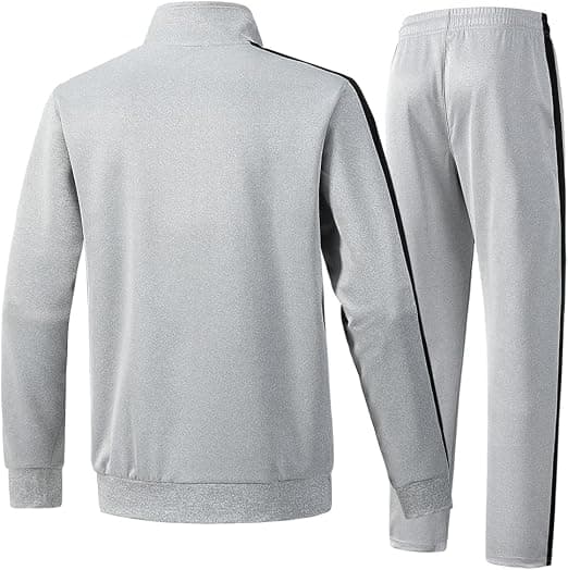 Private label tracksuit with custom branding and finished trims