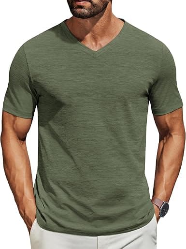 Cafe staff t-shirt with a printed chest logo