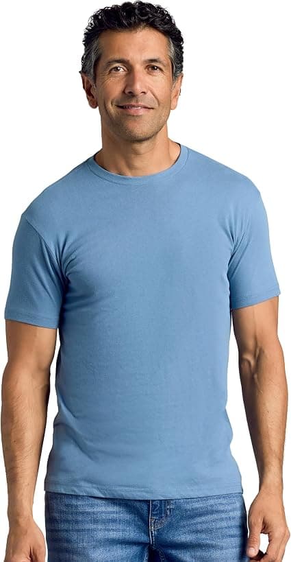 Printed staff t-shirt sample with front chest branding