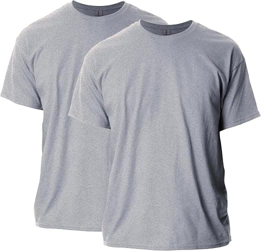 Branded t-shirt showing an embroidered chest logo detail