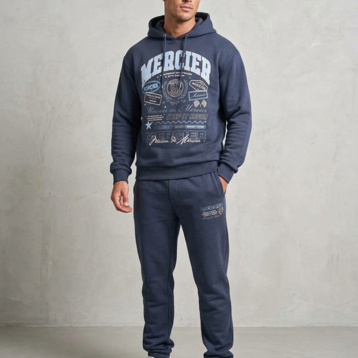 Maison De Mercier Signature Graphic Tracksuit - Dark Navy